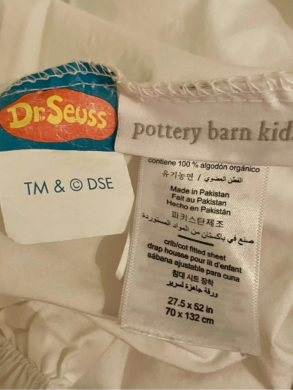 Pottery Barn Kids Dr. Seuss The Grinch Christmas Photo Op Crib Sheet Rare Find